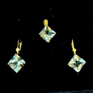 Prasiolite/14k pendant ONLY